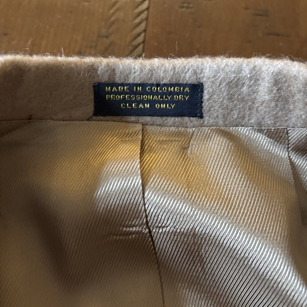 Robert Stock 42R 100% Camel Hair 2 Button Blazer jacket Old Money NWT Vintage - Picture 7 of 7